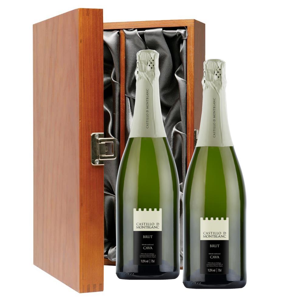 Castillo de Mont-Blanc Cava 75cl Twin Luxury Gift Boxed (2x75cl)